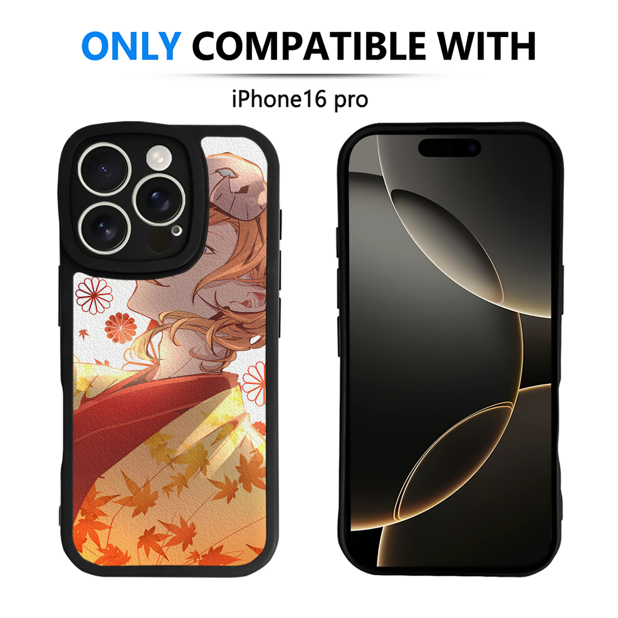 （画像用） 文豪ストレイドッグス Bungo Stray Dogs 【iPhone 16シリーズ対応】シリコンスマホケース（レザー調） 材質：シリコン
